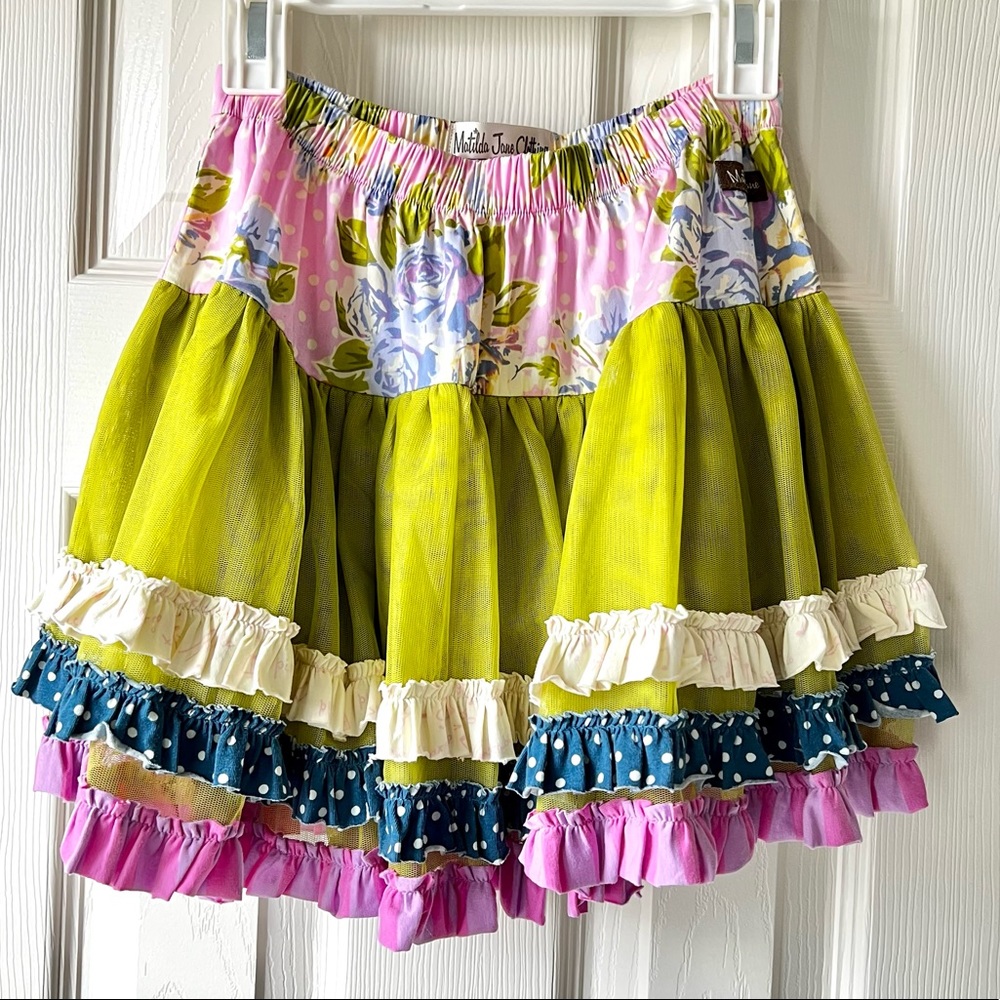 Matilda Jane Good Hart Sea Salt Skirt, size 6 Girls